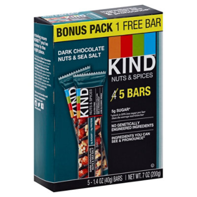 Kind Bars Dk Choc Nut Bonus 5pk - Each