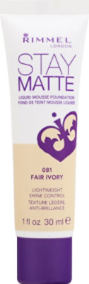 Rimmel Stay Matte Fndt Fair Ivory - 1.0 Fl. Oz. - Image 2