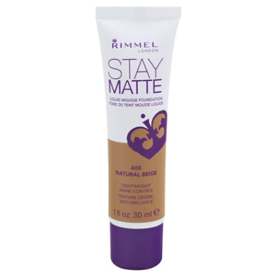 Rimmel Stay Matte Fndt Nat Beige - 1.0 Fl. Oz. - Image 1