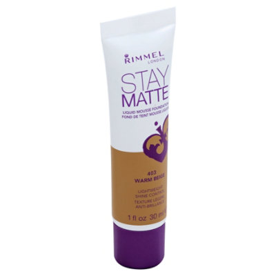 Rimmel Stay Matte Fndt Warm Beige - 1.0 Fl. Oz.