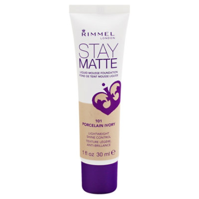 Rimmel Stay Matte Fndt Porcelain Ivry - 1.0 Fl. Oz.