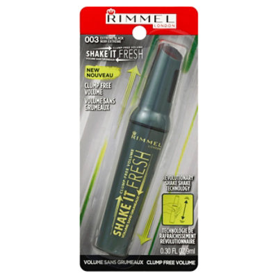 Rimmel Shake It Fresh Masc Ext Black - 0.30 Fl. Oz.