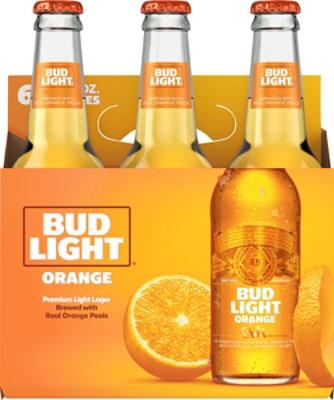 Bud Light Orange Beer Bottles - 6-12 Fl. Oz. - Image 2