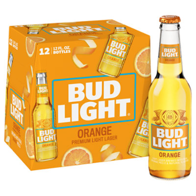 Bud Light Orange Beer Bottles - 12-12 Fl. Oz.