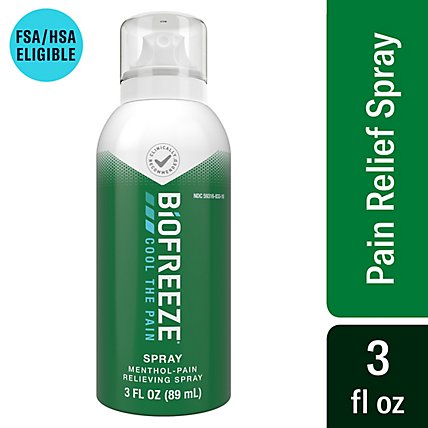 Biofreeze Cold Therapy Pain Relief Spray - 3 Fl. Oz. - Image 1