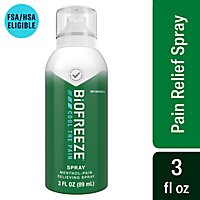 Biofreeze Cold Therapy Pain Relief Spray - 3 Fl. Oz. - Image 1