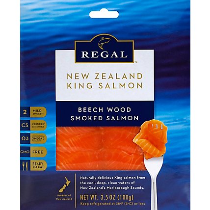 New Zealand King Salmon Smoked Regal Beech Wood - 100 Gram - Image 2