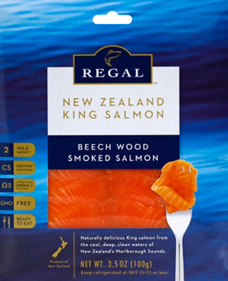 New Zealand King Salmon Smoked Regal Beech Wood - 100 Gram - Image 2
