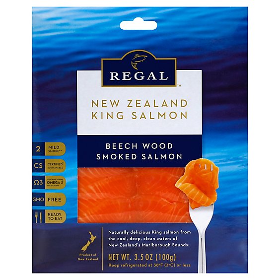 New Zealand King Salmon Smoked Regal Beech Wood - 100 Gram
