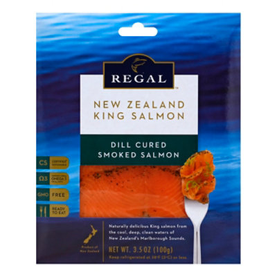 New Zealand King Salmon Smoked Regal Dill Cured - 100 Gram