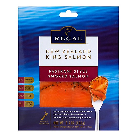 New Zealand King Salmon Smoked Regal Pastrami - 100 Gram