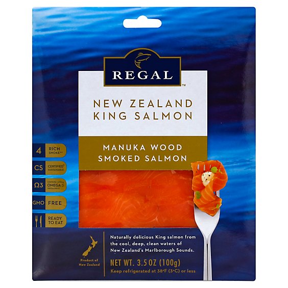 New Zealand King Salmon Smoked Manuka Wood - 100 Gram