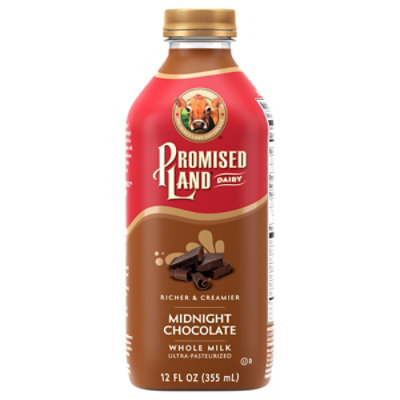 Promised Land Dairy Midnight Chocolate Whole Milk - 12 Oz