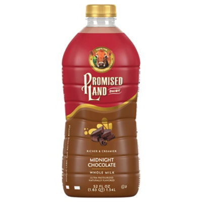Promised Land Dairy Midnight Chocolate Ultra-Pasteurized Whole Milk - 52 Oz