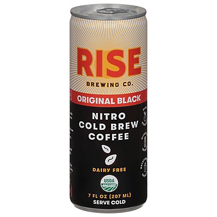 RISE Nitro Cold Brew Coffee Original Black Can - 7 Fl. Oz. - Image 3