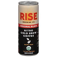 RISE Nitro Cold Brew Coffee Original Black Can - 7 Fl. Oz. - Image 2