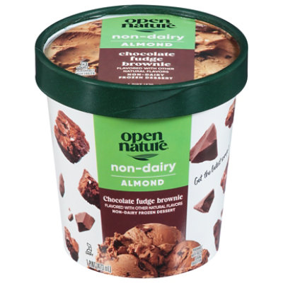 Open Nature Frozen Dessert Almondmilk Chocolate Fudge Brownie - 1 Pint - Image 3