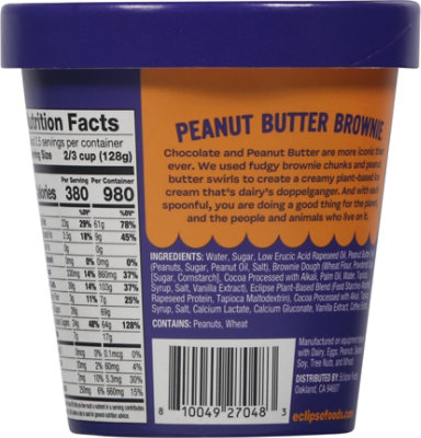 Eclipse Dark Side of the Spoon Chocolate Peanut Butter Non-Dairy Frozen Dessert - 14 Oz. - Image 6