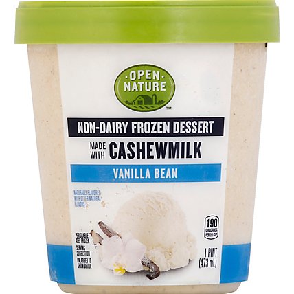 Open Nature Frozen Dessert Cashewmilk Vanilla Bean - 1 Pint - Image 2