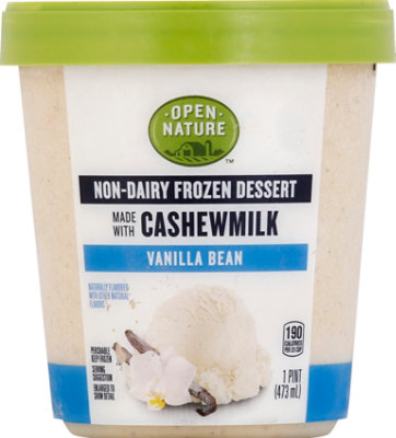 Open Nature Frozen Dessert Cashewmilk Vanilla Bean - 1 Pint - Image 2