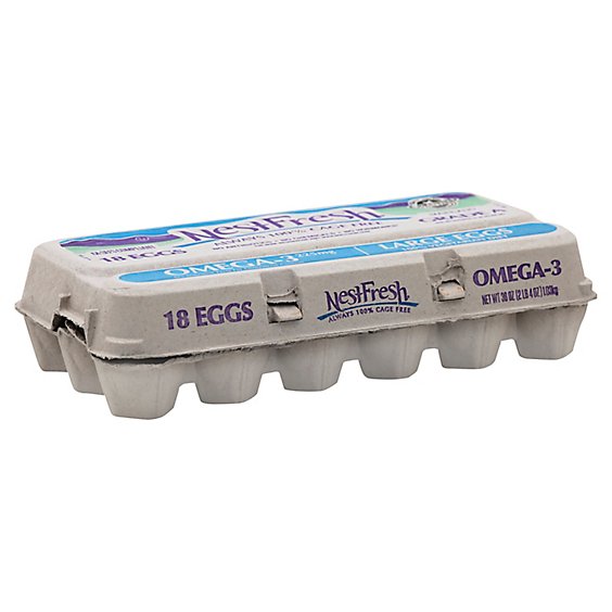 Nest Frsh Cgfre A MD Wht Egg - 18 Count