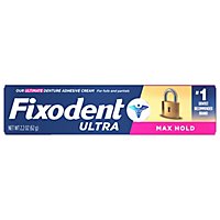 Fixodent Ultra Max Hold Secure Denture Adhesive - 2.2 Oz - Image 1