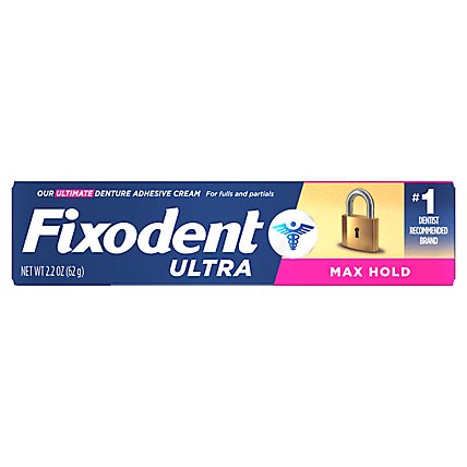 Fixodent Ultra Max Hold Secure Denture Adhesive - 2.2 Oz - Image 3