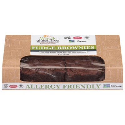 Wholly Wholesome Brownies Fudge Gluten Free - 7 Oz