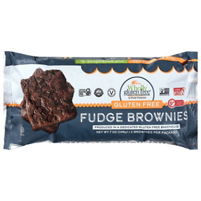 Wholly Wholesome Brownies Fudge Gluten Free - 7 Oz