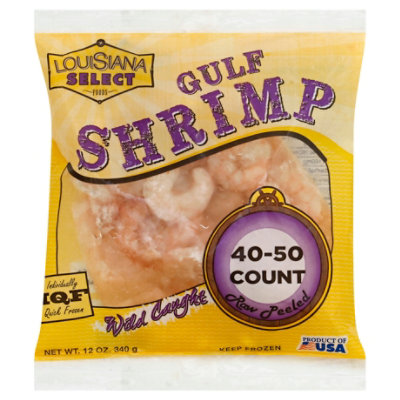 La Select Shrimp Raw 40-50 Count Frozen - 12 Oz - Image 1