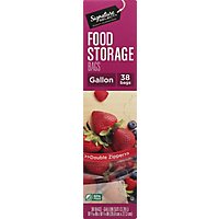 Signature SELECT Bags Food Storage Click & Lock Double Zipper Gallon - 38 Count - Image 2