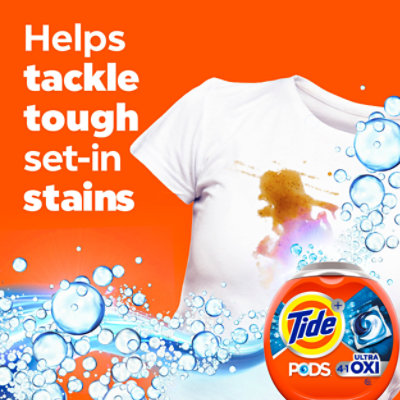 Tide PODS Liquid Laundry Detergent Pacs Ultra Oxi HE Compatible - 15 Count - Image 4