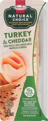 Hormel Natural Choice Wraps Turkey/White Cheddar - 2.7 Oz - Image 2