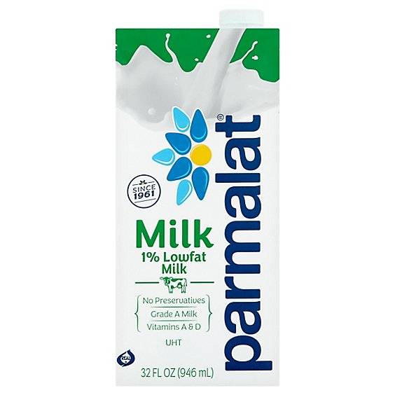 Parmalat Milk 1% Lowfat Box - 1 Quart