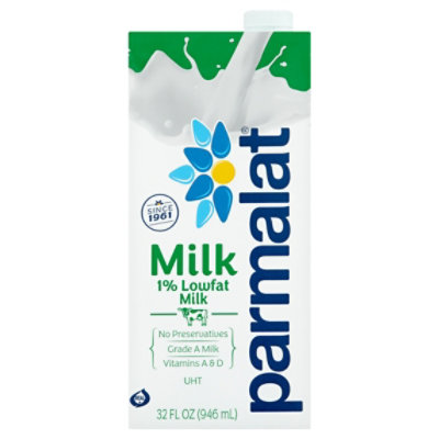 Parmalat Milk 1% Lowfat Box - 1 Quart