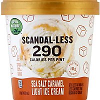 Open Nature Scandal-Less Sea Salt Caramel Light Ice Cream - 1 Pint - Image 2