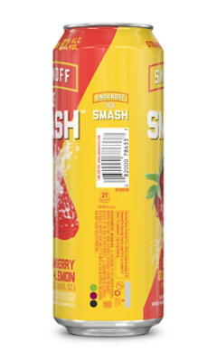 Smirnoff Ice Smash Strawberry and Lemon 8% ABV Single Can - 23.5 Oz - Image 2