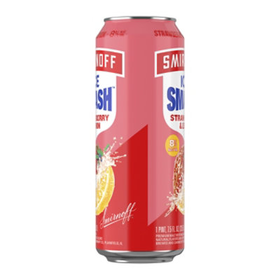 Smirnoff Ice Smash Strawberry and Lemon 8% ABV Single Can - 23.5 Oz - Image 4