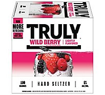 Truly Hard Seltzer Spiked & Sparkling Water Wild Berry 5% ABV Slim Cans - 6-12 Fl. Oz.