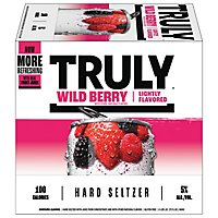 Truly Hard Seltzer Spiked & Sparkling Water Wild Berry 5% ABV Slim Cans - 6-12 Fl. Oz. - Image 1
