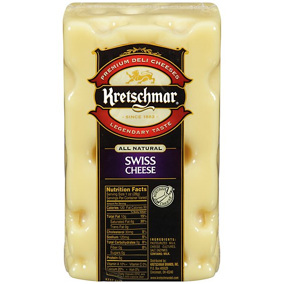 Kretschmar Swiss Cheese - 0.50 Lb