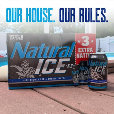 Natural Ice Beer Cans - 15-12 Fl. Oz. - Image 3