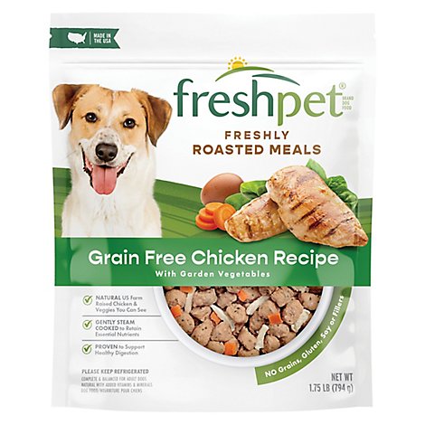 Freshpet Select Dog Food Roasted Meals Grain Free Tender Chicken Recipe Pouch - 1.75 Lb