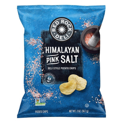 Red Rock Deli Chips Himalayan Pink Salt - 2 Oz