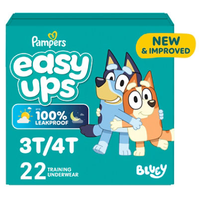 Pampers Easy Ups Size 3T To 4T Boys Training Underwear - 22 Count