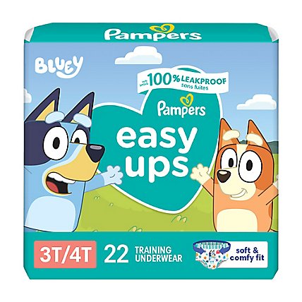 Pampers Easy Ups Size 3T To 4T Boys Training Underwear - 22 Count - Image 2
