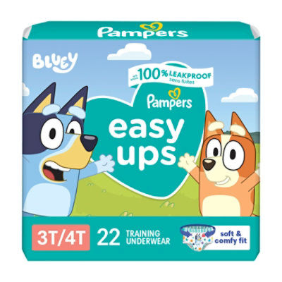 Pampers Easy Ups Size 3T To 4T Boys Training Underwear - 22 Count