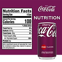 Coca-Cola Soda Pop Flavored Cherry Mini Cans - 10-7.5 Fl. Oz. - Image 4
