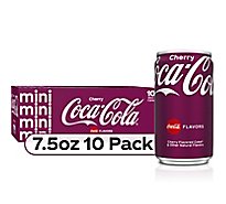 Coca-Cola Soda Pop Flavored Cherry Mini Cans - 10-7.5 Fl. Oz.