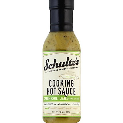 Schultzs Gourmet Sauce Ht Ckng Grn Chl Lm - 13 Oz - Image 2